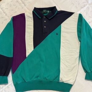 Knights of Roundtable-Vintage Colorblock Sweatshirt